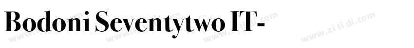 Bodoni Seventytwo IT字体转换